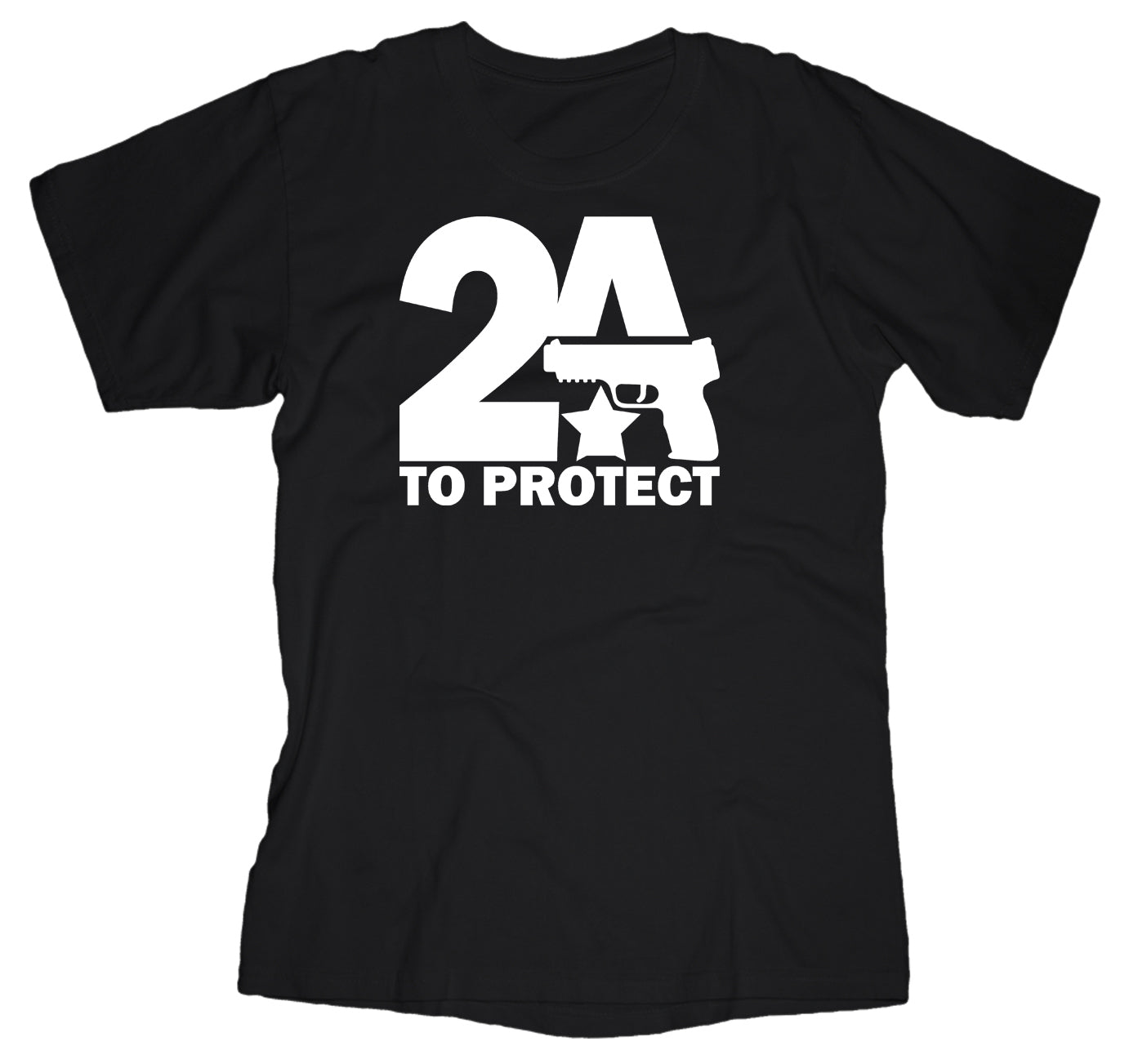 2nd Amendment Shirt Black Round Neck