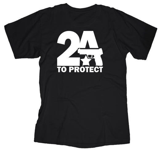 2nd Amendment Shirt Black Round Neck