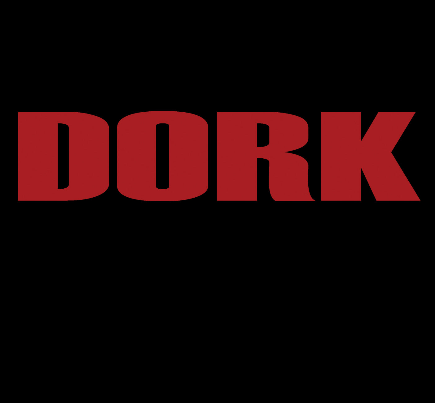 Dork T-shirt Design in Black round neck