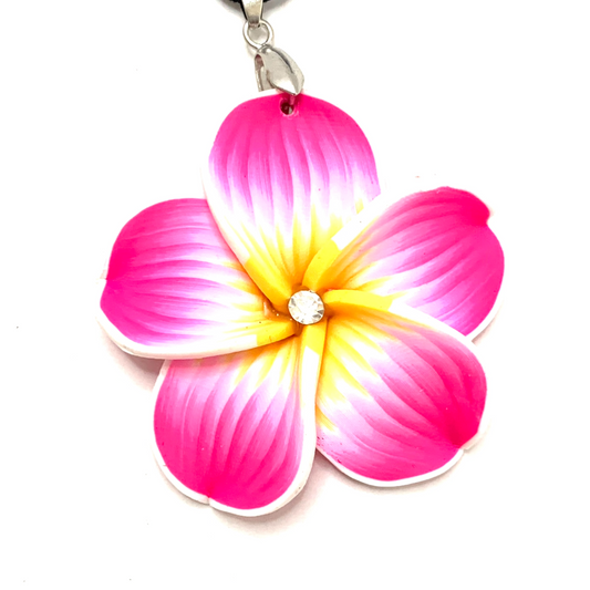 Hibiscus Flower Pink Necklace