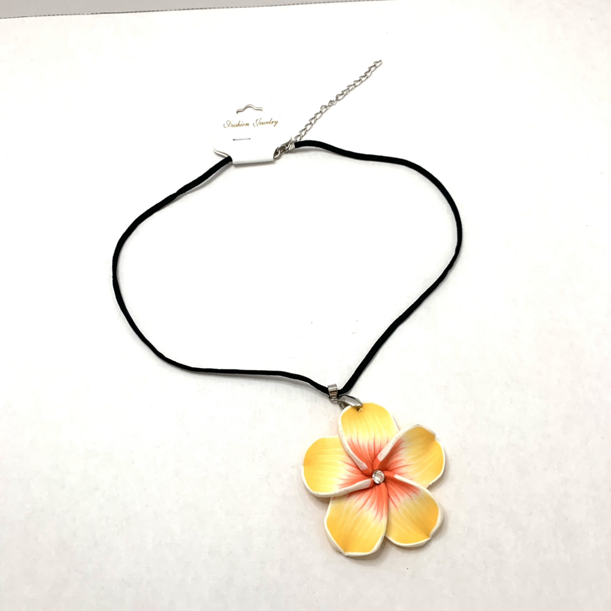 Hibiscus Flower Yellow Necklace