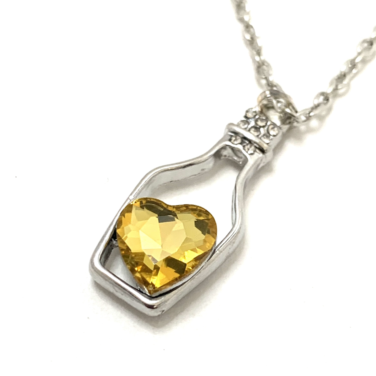 Love Potion Necklace Yellow Stone