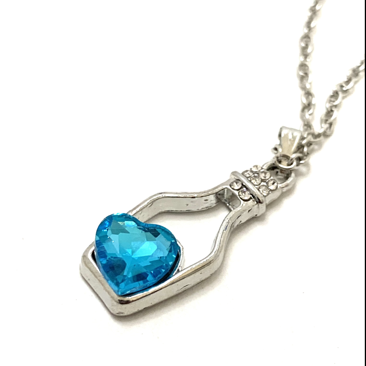 Love Potion Necklace Blue Stone