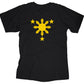 Sun and Stars Yellow Design T-shirt