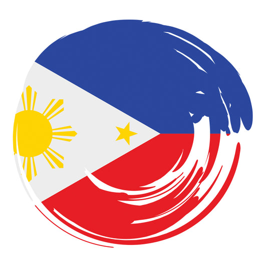Philippines Flag 3X3" Vinyl Sticker
